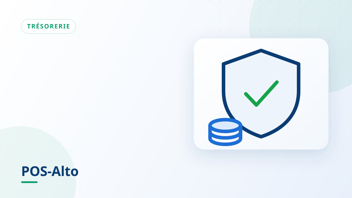 Illustration d'un bouclier de protection validé au-dessus d'une pile de pièces symbolisant l'encours client